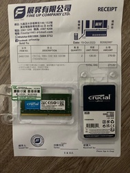 Crucial SODIMM DDR4 3200 8GB RAM x 2 total 16GB for notebook