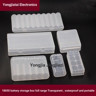 18650 Lithium Battery Storage Box 2-Section Flat Pointed 18650 Battery Box 18650 Battery Box Waterpr