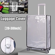 【20-30Inch】Transparent Luggage Cover Travel Protective Cover Waterproof Anti-dust Luggage PVC Bag