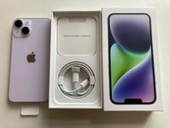 現貨全新不議價 iPhone 14 plus 128gb eSim + 一張實體sim Purple 一年蘋果保養 whatapp 6497 6645