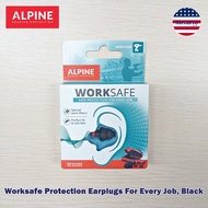 Alpine® Worksafe Protection Earplugs For Every Job Black ที่อุดหูลดเสียงรบกวน สำหรับการทำงาน 23dB