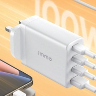 ที่ชาร์จ 100W USB C กำแพง พร้อม เทคโนโลยี, 3 USB-C & 1 USB-A ท่าเรือ เหมาะกับ MacBook Pro, Macbook A