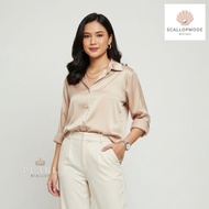 Beige Silky Shirt