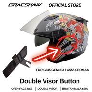 (Accessories) Gracshaw Helmet Double Visor Button for G535 Gennex G555 Geomax Push Up Button