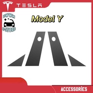Tesla Model Y Model 3 Highland HW4.0 Carbon Fibre Car Middle Pillar Protector Sticker 2024 2023