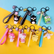 Sanrio My Melody key ring with mirror pudding dog bag pendant keychain Little Twin Stars