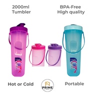 2L Lava Tumbler Water Bottle BPA Free Large Capacity Sport Gym Bottle Botol Air 2000ml Bekas Minuman