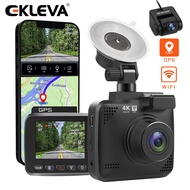 Ekleva Camera hành trình xe hơi 2K 1440p Camera hành trình ống kính kép Đầu ghi hình DVR Dashcam với