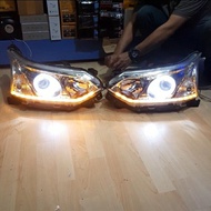 Head lamp Avanza Veloz Xenia 2016 - 2018 custom Led Drl Sein running