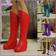 OWTWO 1 pair Hero Dolls Boot Plastic Foot Length 3.4cm 6 Styles Long Knees Boots