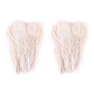 【AutoMotor Life】 100 Pcs/natural White Peacock Feathers Eye 10 To 12 Inches Of The Peacock Feather W