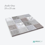 KERAMIK LANTAI KAMAR MANDI 25X25 AXELLE GREY  BEIGE - MULIA TILE