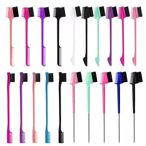 Double sided edge control brush set, edge control hair brush, hair styling brush, salon home styling