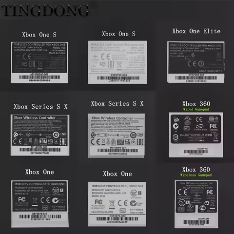 1-20PCS For XBOX Series S / X Skin Sticker Skins For XBOX360 XBOX ONE S Elite Handle Label Back Stic