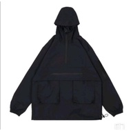 My Mom ~ Special plain men's long anorak jacket // Plain anorak jacket // Special plain black dragon