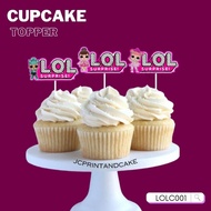 Lol SURPRISE cupcake topper / character cake topper / character cupcake topper / birthday cake toppe