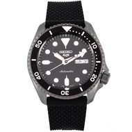 Seiko 5 Sports Black Silicone SRPD65K2 SRPD65 SRPD65K Automatic Watch