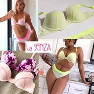 La senza Neon Heather Cotton Bra Branded Wire Brocade Bra Lasenza Bh Original 34B 34C 34A 36B 32A