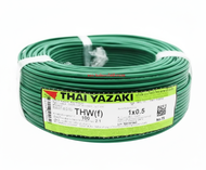 THAI YAZAKI สายไฟ VSF IEC0 THW (f) 1x0.5 sq.mm. สีน้ำเงิน YAZAKI เลือกสีได้