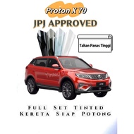 Proton X70 Full Set Tinted Nano Ceramic (Gelap 30% 50% 65% 80% 95%)Siap Potong/Car Tinted Kereta