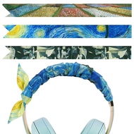 Geekria Silk Famous Paintings Headband Cover for Sony WH-1000XM6 INZONE H7 H9 Studio 3 Studio Pro Ra