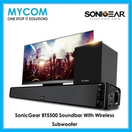 SonicGear BT5500 Bluetooth 5.0 SoundBar With Wireless Subwoofer Ultra-Low Bass Theatre Surround Technology