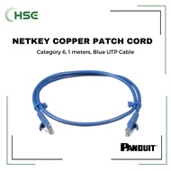 Panduit Netket CAT 6 UTP RJ45 Punchdown Keystone Jack Module (Blue) - Ready Stock