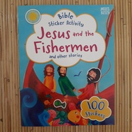 100 Stickers Jesus and the Fisherman Bible Sticker Activity Bible Story Book Sticker Little Hand Han