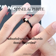 Spinel And Pyrite Ring Cincin Lelaki Cincin Titanium Anti Karat
