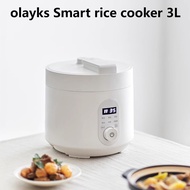 Olayks Rice Cooker Electric Pressure Cooker Household Small Mini 3L Multifunctional Smart High Pressure Cooker Rice Cooker 2-3 People