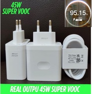 ( 45W ) OPPO 45WAT SUPER VOOC TYPE C RENO 12f / 7 / 8 / 8T / A3PRO / A60 ETC / Oppo Charger 33W SUPE