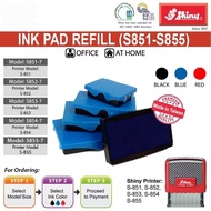Shiny SELF INKING RUBBER STAMP INK PAD REFILL S-851 / S-852 / S-853 / S-854 / S-855