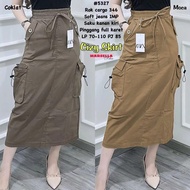 SUCA DRAWSTRING CARGO SKIRT K1117