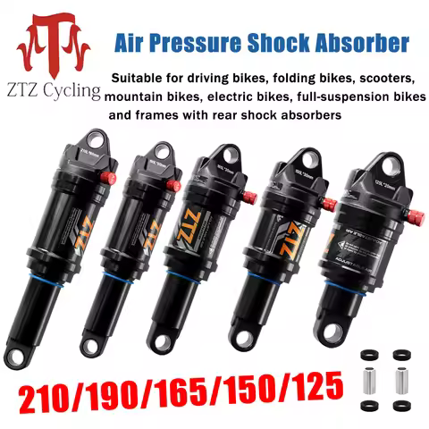 MTB Bike Rear Shock Air Pressure Absorber 125mm 150mm 165mm 190mm 210mm Hydraulic Suspension for Sco