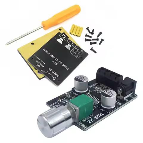 Module Bluetooth New 50W Digital Amplifiers Board ZK-502L HIFI Audiophile High Power 2.0 Mini Stereo