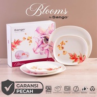 SANGO Bloom Diner Plate and Salad Plate Set (Contents 4) Hampers