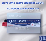อินเวอร์เตอร์เพียวซาย 5000w12v/24v/48v/72v หน้าจอดิจิตอล CJ Inverter pure sine wave 💯 เครื่องแปลงไฟฟ