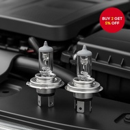 TCYATO 3-Pin Halogen Bulb for Motorcycle Headlight H4 9003 HB2 6000K 12V 35W/35W  TCYATO Mentol Halo