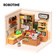 Robotime DIY Plastic Dollhouse | Bookstore. Rolife Super Creator Rolife Fascinating Book Store DW004