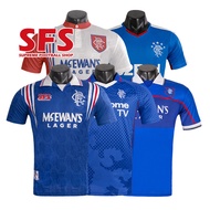 【 SFS 】 Top Quality Retro 1996-2016 Glasgow Rangers Vintage Football Shirt Sports S-2XL