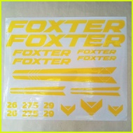【hot sale】 Foxter Bicycle Bike Sticker set High Quality vinyl cutout