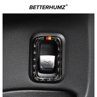 For Mercedes W205 C180 C200 C300 C Class Carbon Fiber Electronic Handbrake P Button Frame Trim Stick