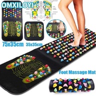 OMXILOYI Reflexology Walk Cobblestone Acupoint Mat Pain Relieve Walk Stone Mat