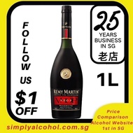 1L Remy Martin VSOP Cognac 1 Liter w Gift Box