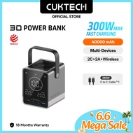 CUKTECH 140W 40000mAh power station forMuliti devices with fast charging cable 30 Power bank