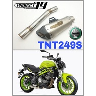 Project79 Exhaust Benelli TNT249S 2020 Piping Slip on Muffler Stainless Steel Project79 QPM03SV