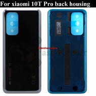 EBSMY-For Xiaomi Mi 10T Pro 5G Back Cover Battery Glass Housing For Xiaomi Mi 10T Pro Rear back Cover