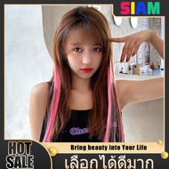 SIAM Wig Highlight Length 55 Cm. Easy To Attach Hair Clip Change Color Every Day Full Beautiful In A