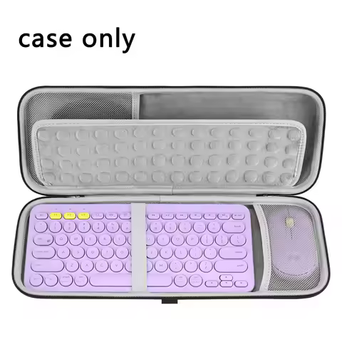 Geekria Carrying Keyboard Case Compatible with Logitech K380 Keyboard and Pebble Mouse 2 M350s Mouse