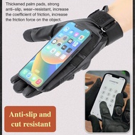 【Fireproof EN407 Certified】PU Leather Motorcycle  Gloves Windproof/Impact Protection/Outdoor Work/Sa